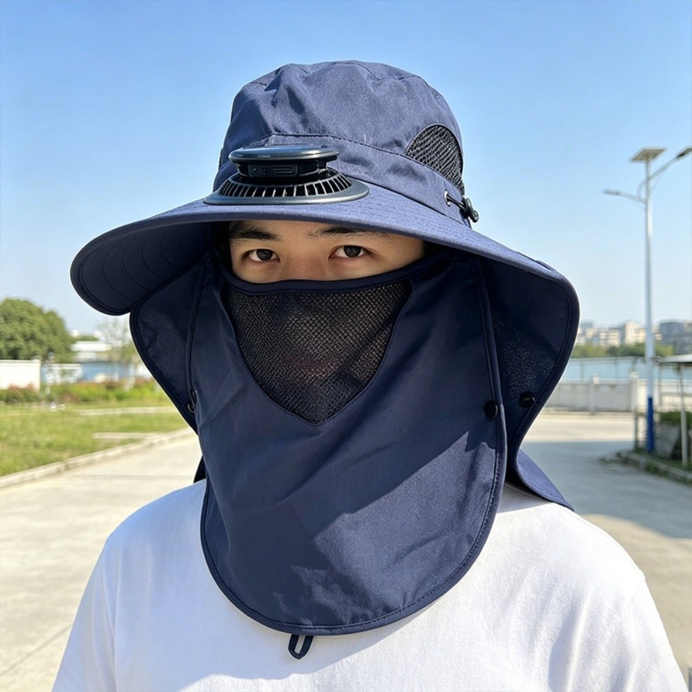 Renewable Energy Fan - Topi Kipas Tenaga Surya Portabel Dapat