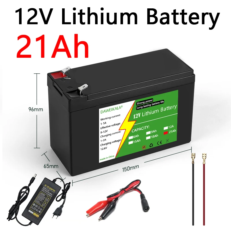 Renewable Energy Source - Paket Baterai Lithium 12V 6Ah-21Ah 18650
