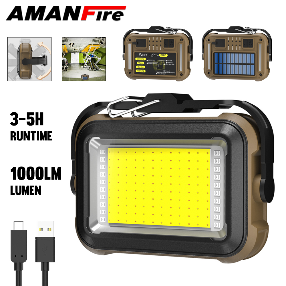 Renewable Energy Source - Amanfire TZD-03 Lampu Kerja 1000LM Lampu