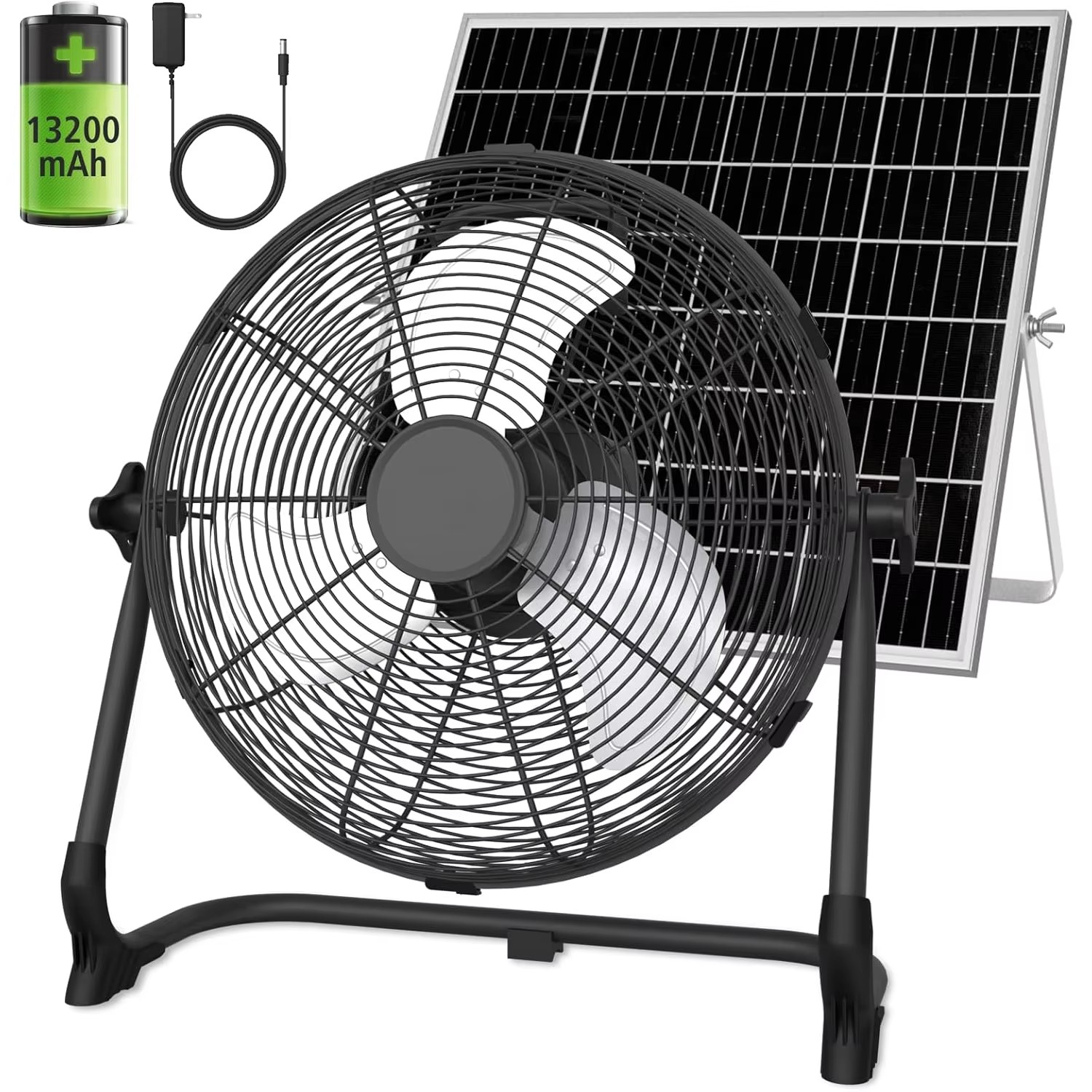 Renewable Energy Fan - Kipas Lantai Tenaga Surya Portabel 12