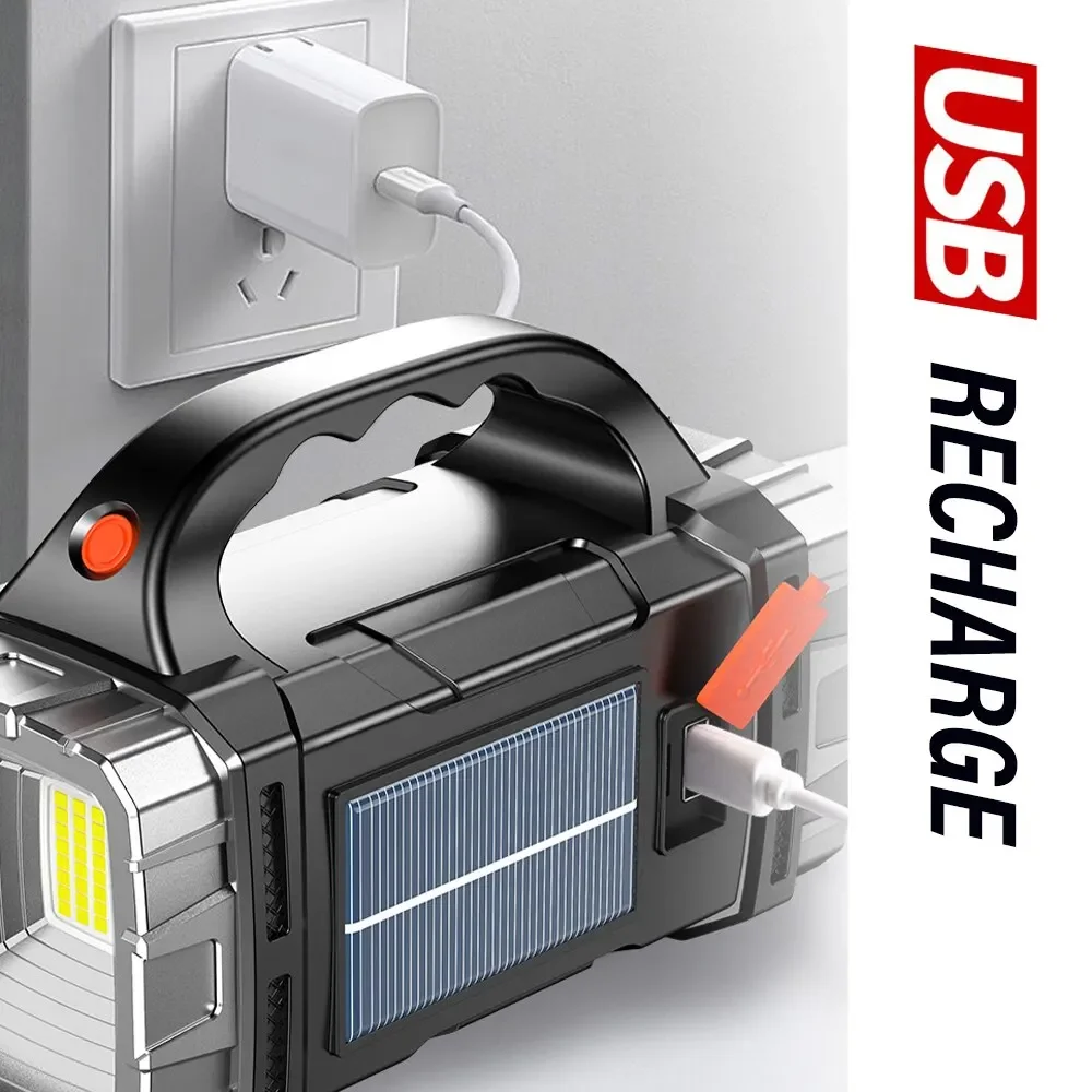 2024 senter LED kuat USB + sen - Renewable Energy Source ulasan dan harga