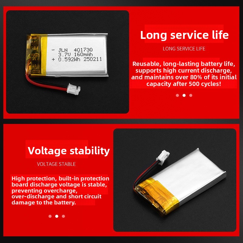 401730 3.7V 160mAh Baterai Lit - Renewable Energy Source ulasan dan harga