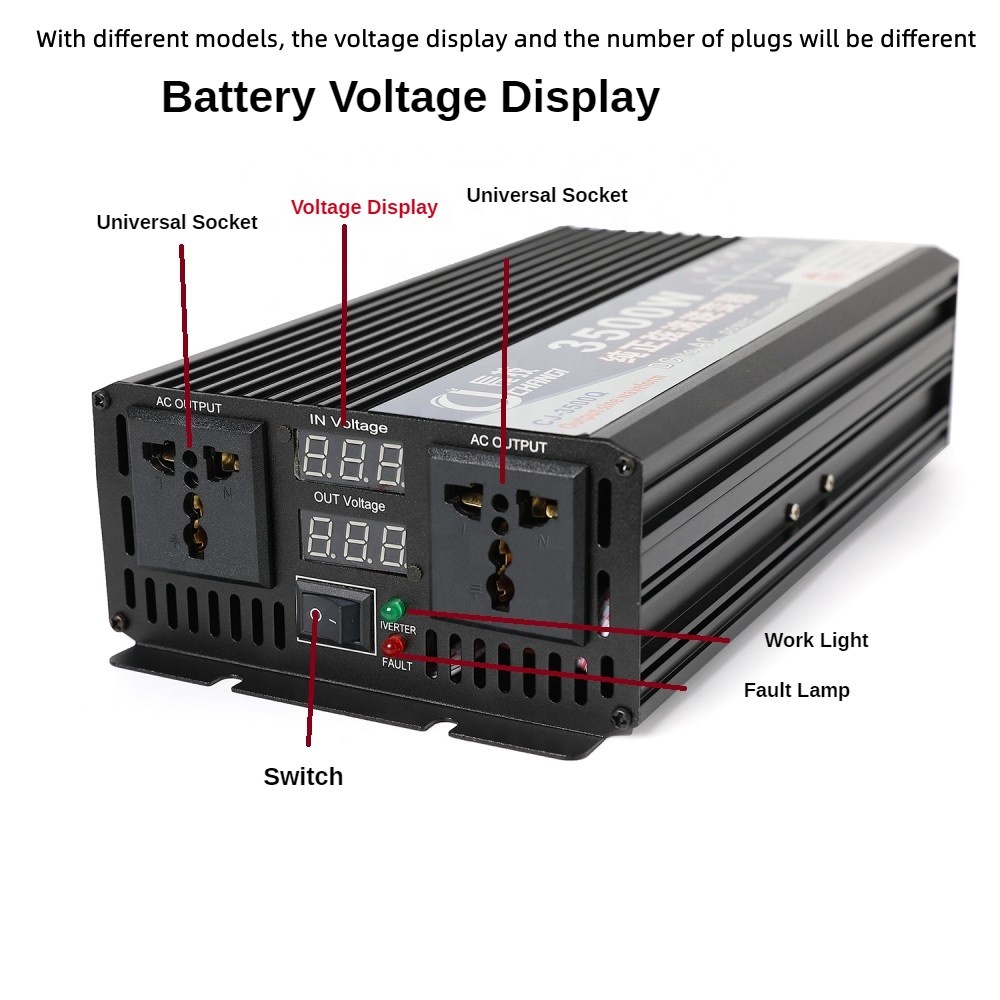 Inverter Daya Puncak 4000w BAR - Pure Sine Wave Inverter ulasan dan harga