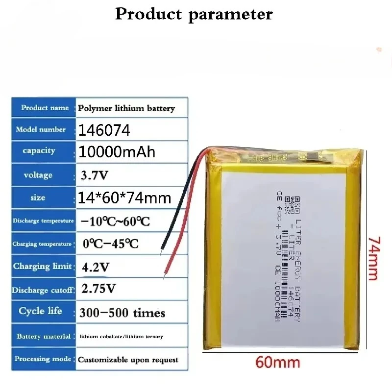 100% Baru 146074 3.7V 10000Mah - Renewable Energy Source ulasan dan harga