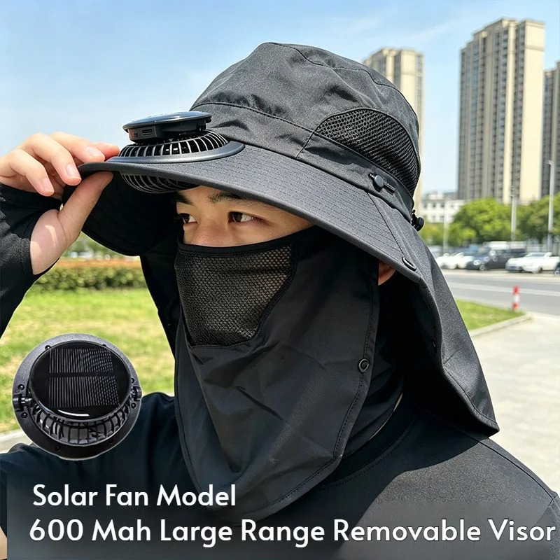 Topi Kipas Tenaga Surya Isi Ul - Renewable Energy Fan ulasan dan harga